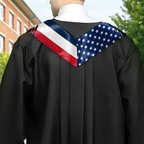 Two Country Flags Graduation - Personalized Stoles