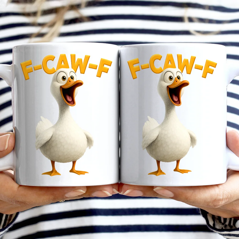 Funny Chicken F-Caw-F - Personalized Mug