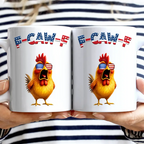 Funny Chicken F-Caw-F 250 Years Of Freedom - Personalized Mug