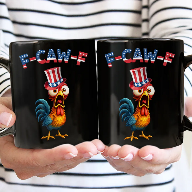 Funny Chicken F-Caw-F 250 Years Of Freedom - Personalized Mug