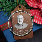 Custom Photo Memorial Your Wings Were Ready - Personalized Circle Ornament