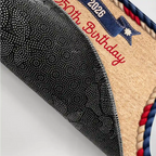 Stars And Stripes Happy USA 250Th Birthday Embroidery Effect - Personalized Doormat