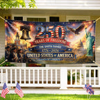 USA 250th Anniversary Land Of Liberty - Personalized Horizontal Banner