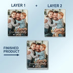 Custom Photo Drive Safe We Love You - Personalized Custom Shaped Acrylic Car Visor Clip